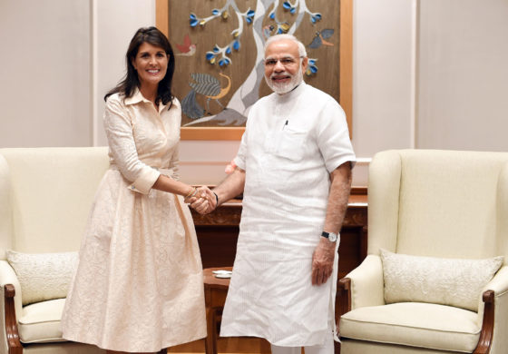 अमेरिका की संयुक्त राष्ट्र संघ में स्थायी प्रतिनिधि मोदी से मुलाकात की 