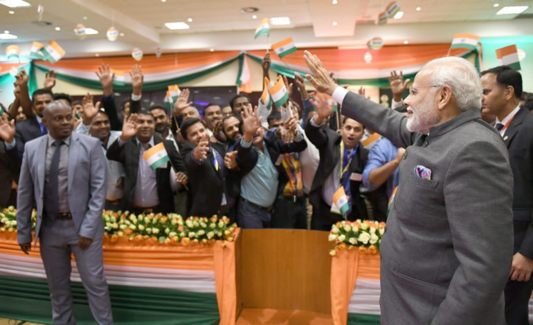 विदेशों में बसे भारतीय देश के राष्ट्रदूत :मोदी
