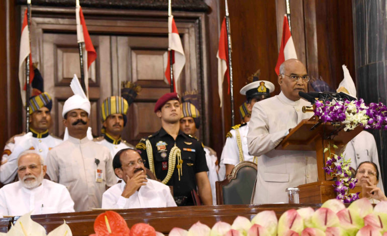 राष्ट्रपति का उत्कृष्ट सांसद पुरस्कार समारोह में सम्बोधन