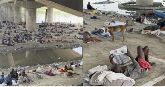 जिनके खून पसीने से बड़े बड़े मॉल बंगले, मेट्रो सिटी बनी,वो मजदूर आज नदी नाले  में पड़े हैं  यह कैसा विकास है?..