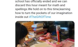 Twinkle Khanna shares a picture of daughter Nitara reading books with her, Check here for the post.